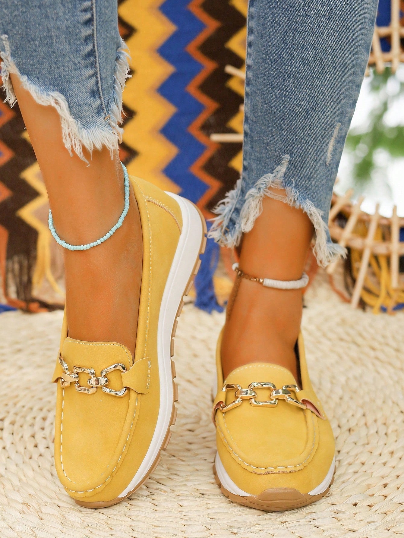 Ellie - Mocassins à boucle plate