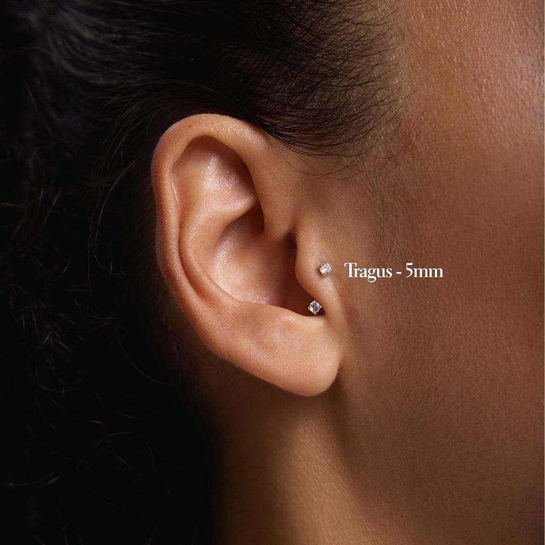 piercing diamant Frankie u hoop