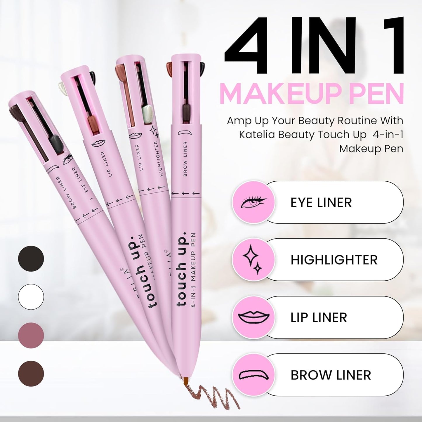 Alurain - 4 in 1 makeup pen