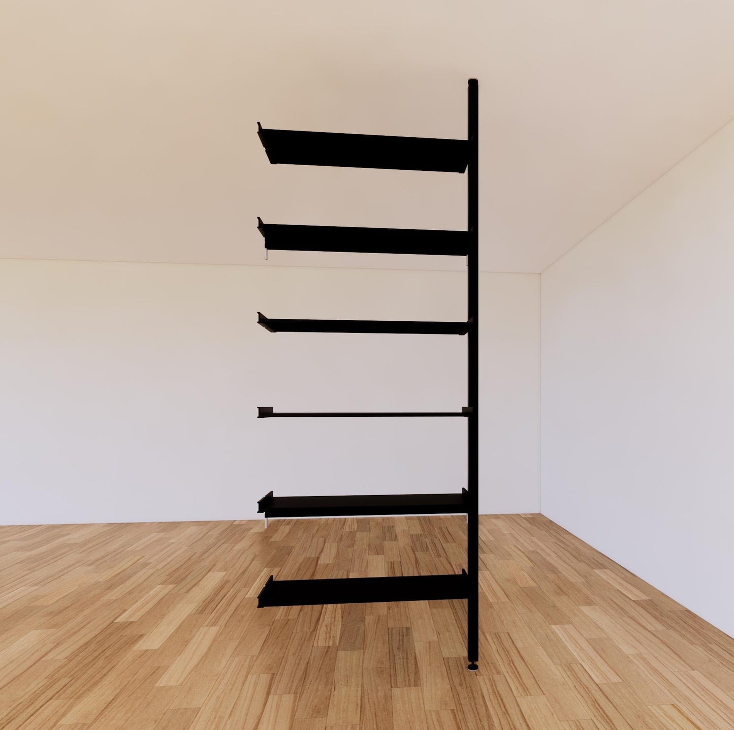 ModShelf Floor to Ceiling Room Divider Shelving with Cabinets