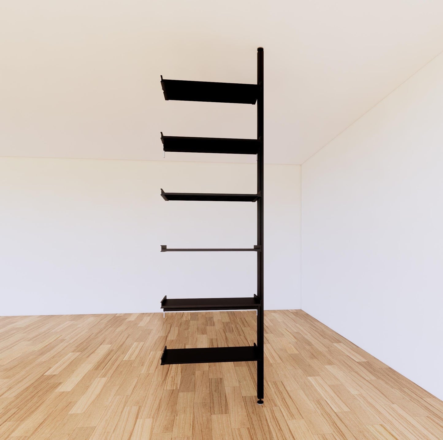 ModShelf Floor to Ceiling Room Divider Shelving with Cabinets