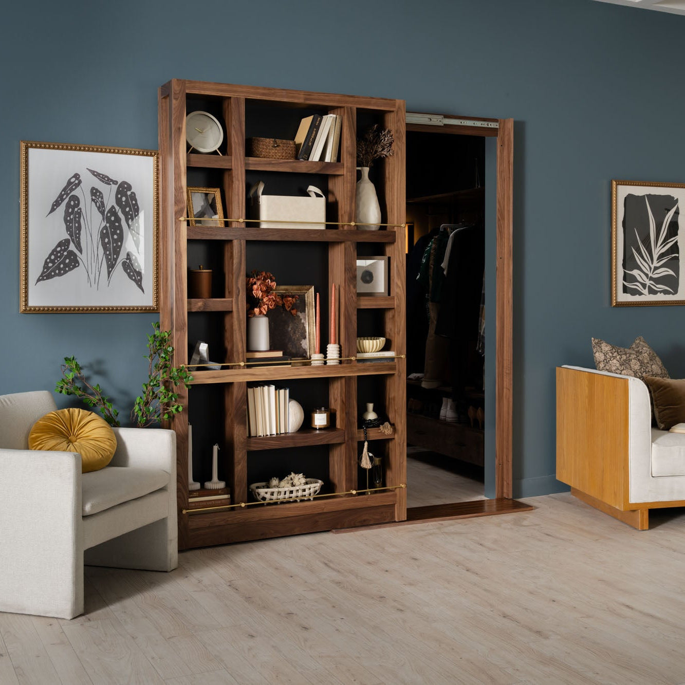 Sliding Gallery Bookcase