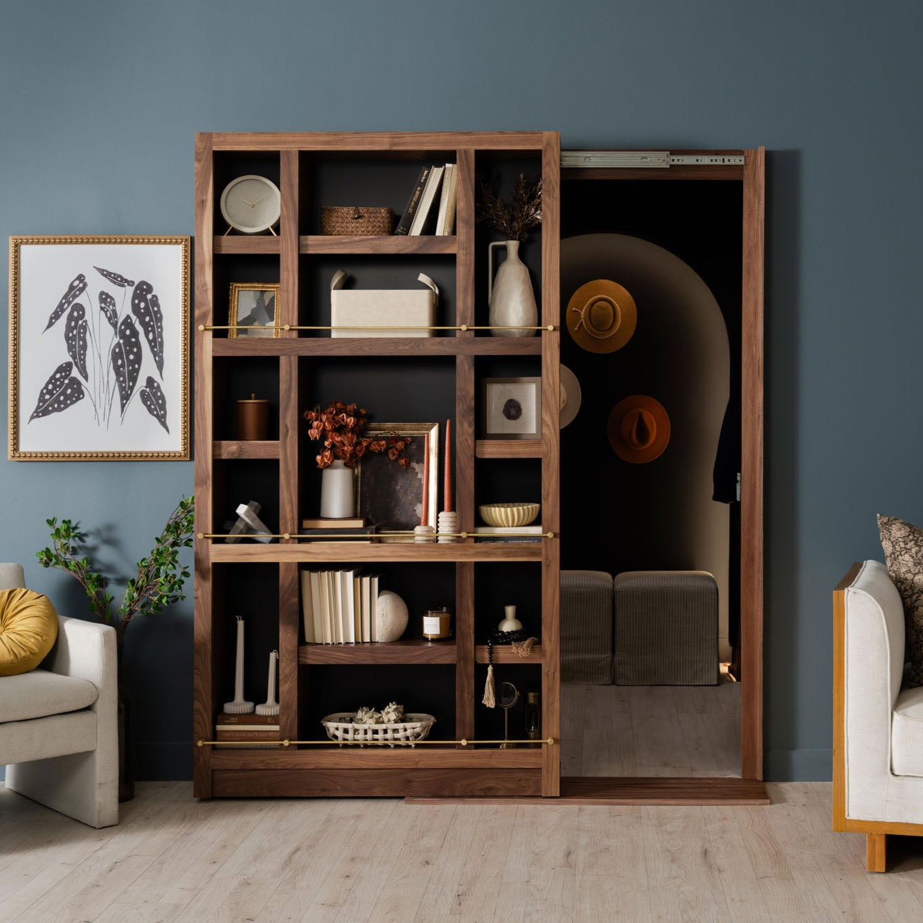 Sliding Gallery Bookcase