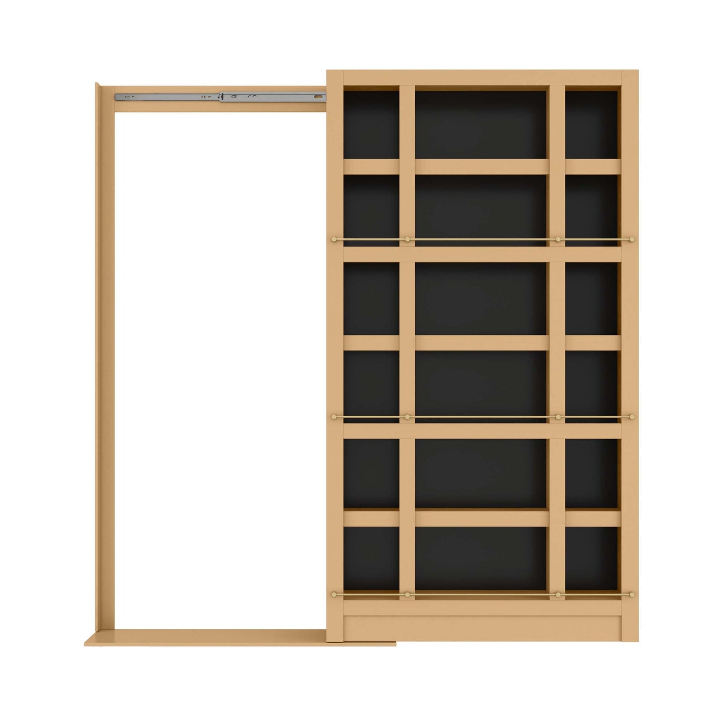Sliding Gallery Bookcase