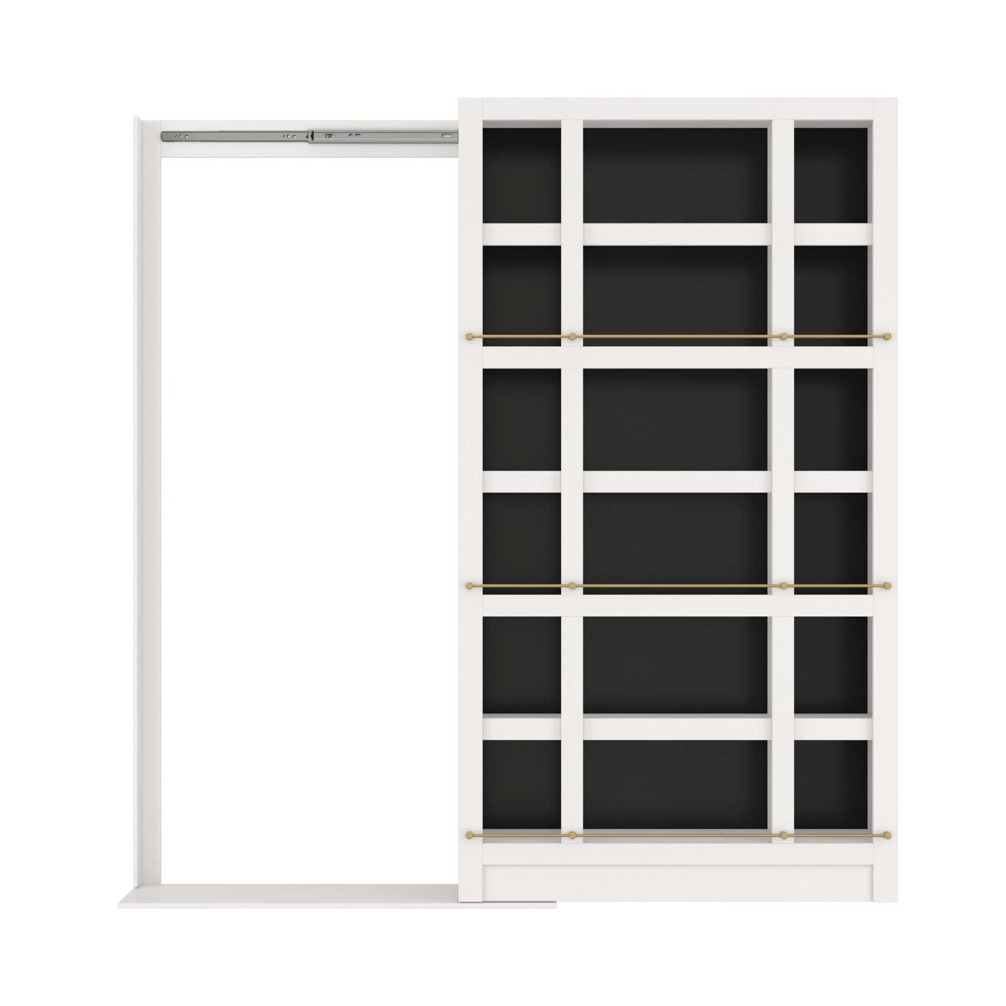 Sliding Gallery Bookcase