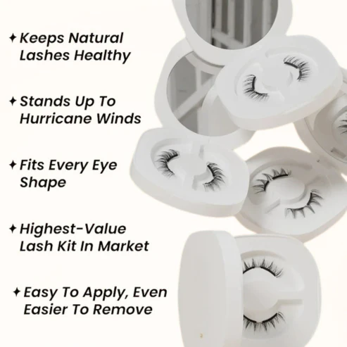 Alurain™ - Beautiful Makeup Reusable Magnetic Eyelash Set