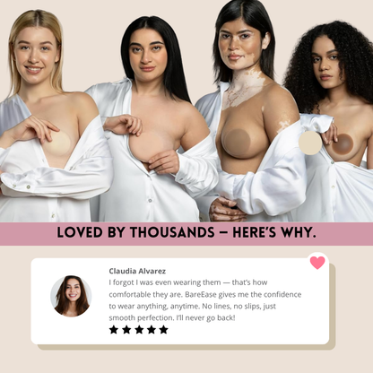 Cache-tétons sans coutures BareEase – Confiance et confort toute la journée – 1 acheté, 1 offert 