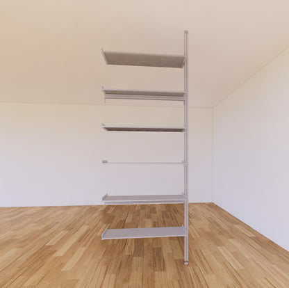 ModShelf Floor to Ceiling Room Divider Shelving with Cabinets