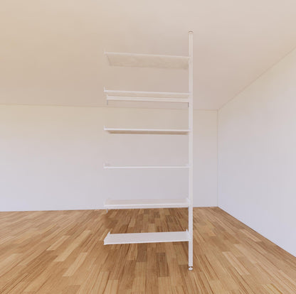 ModShelf Floor to Ceiling Room Divider Shelving with Cabinets