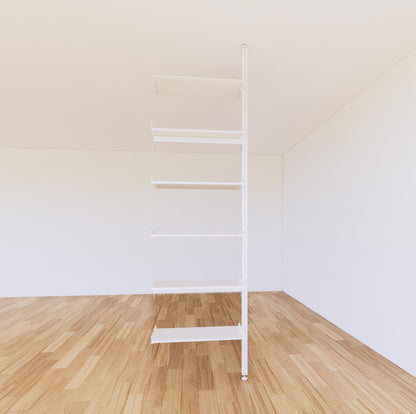 ModShelf Floor to Ceiling Room Divider Shelving with Cabinets