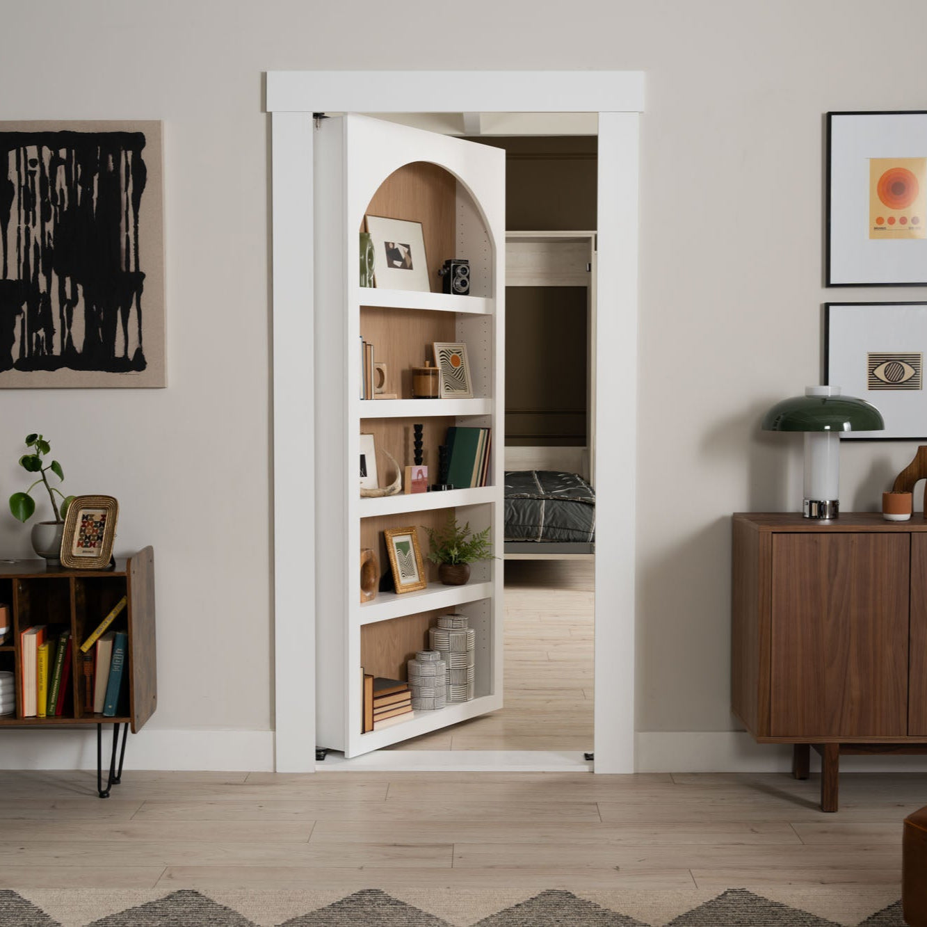 Archway Bookcase Door