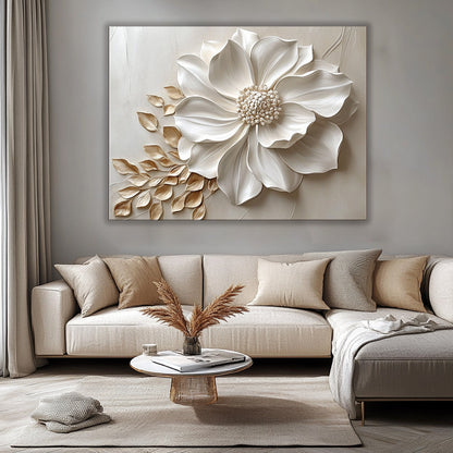 Ethereal Bloom v5 Wall Art – Modern Floral Design for Bedroom & Living Room Décor