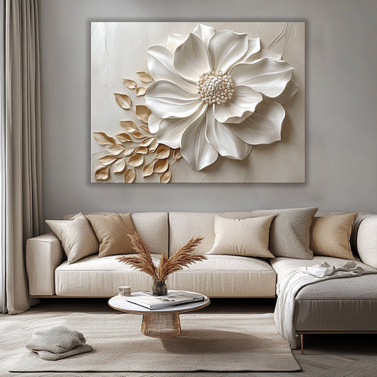 Ethereal Bloom v5 Wall Art – Modern Floral Design for Bedroom & Living Room Décor