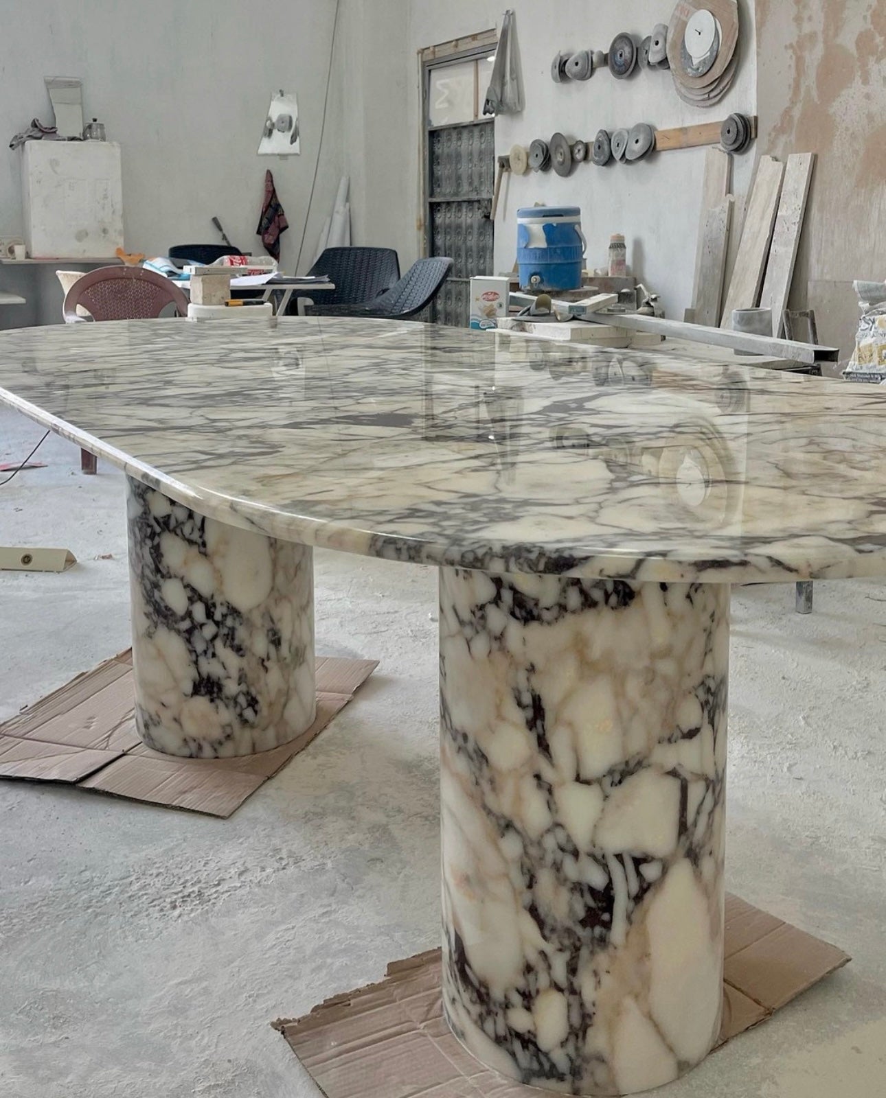 Violet  Oval Dining Table