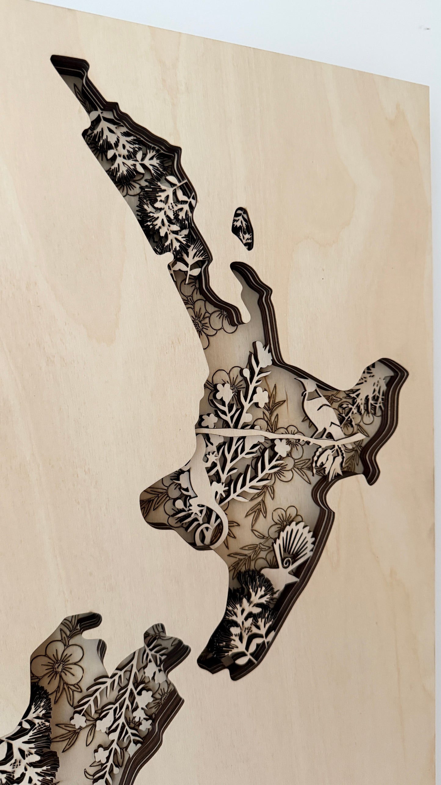 3D Kiwiana New Zealand Map