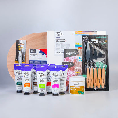 Mont Marte x Brittany Moscatt Texture Painting Art Kit - Buy More and Save!