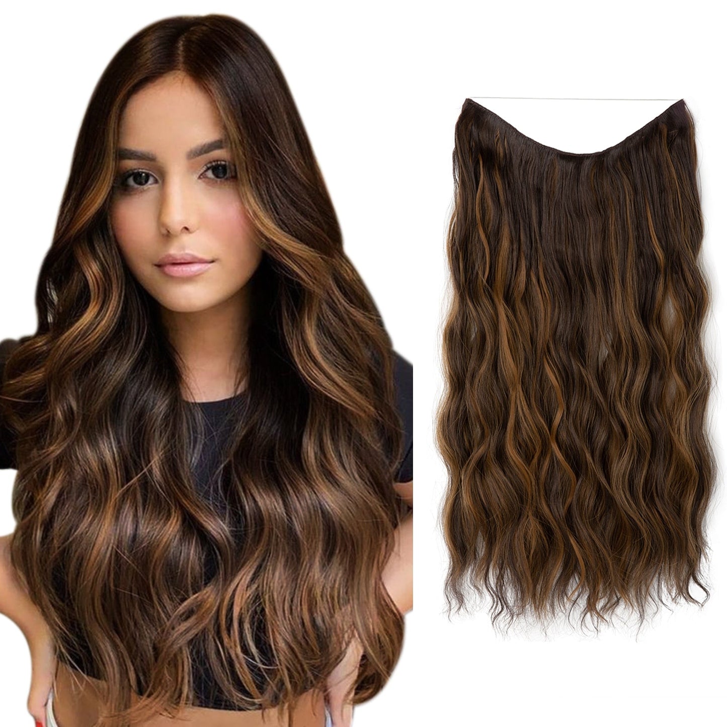 【LAST DAY SALE】Invisible Hair Extensions - Strong and indestructible