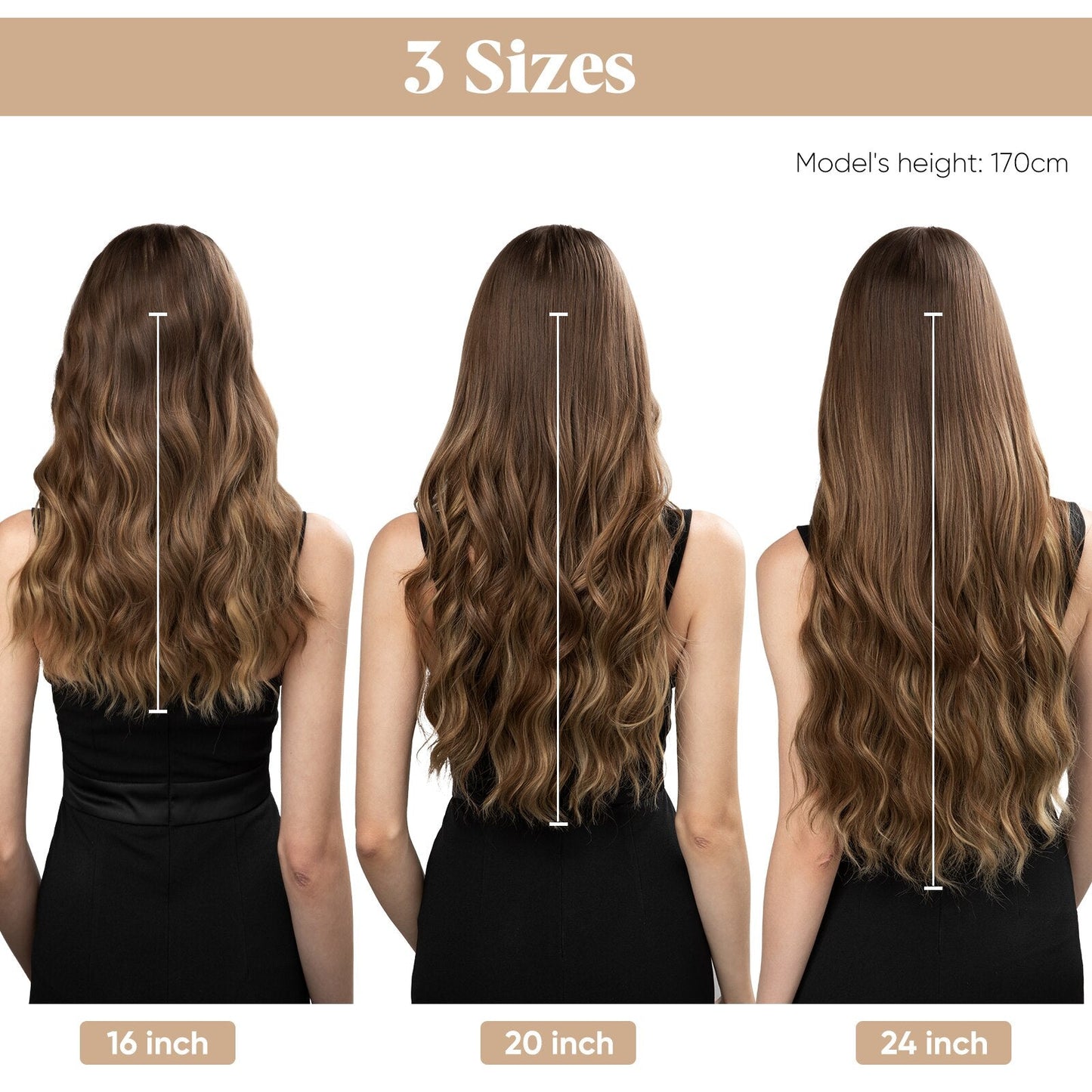 【LAST DAY SALE】Invisible Hair Extensions - Strong and indestructible