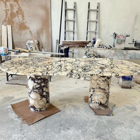Violet  Oval Dining Table
