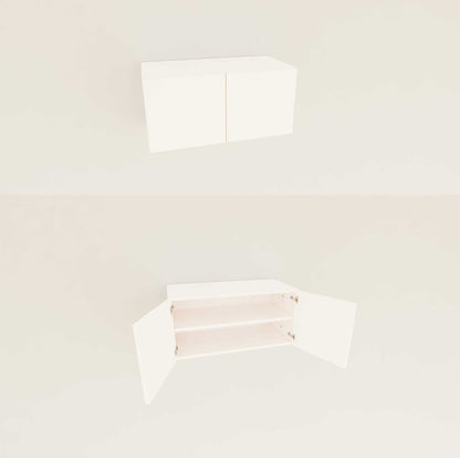 Modular Shelving Units - Aluminum Shelves and Wood Cabinets