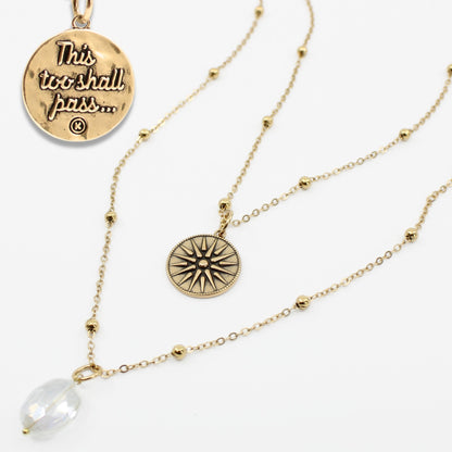 This Too Shall Pass Star Dainty Necklace