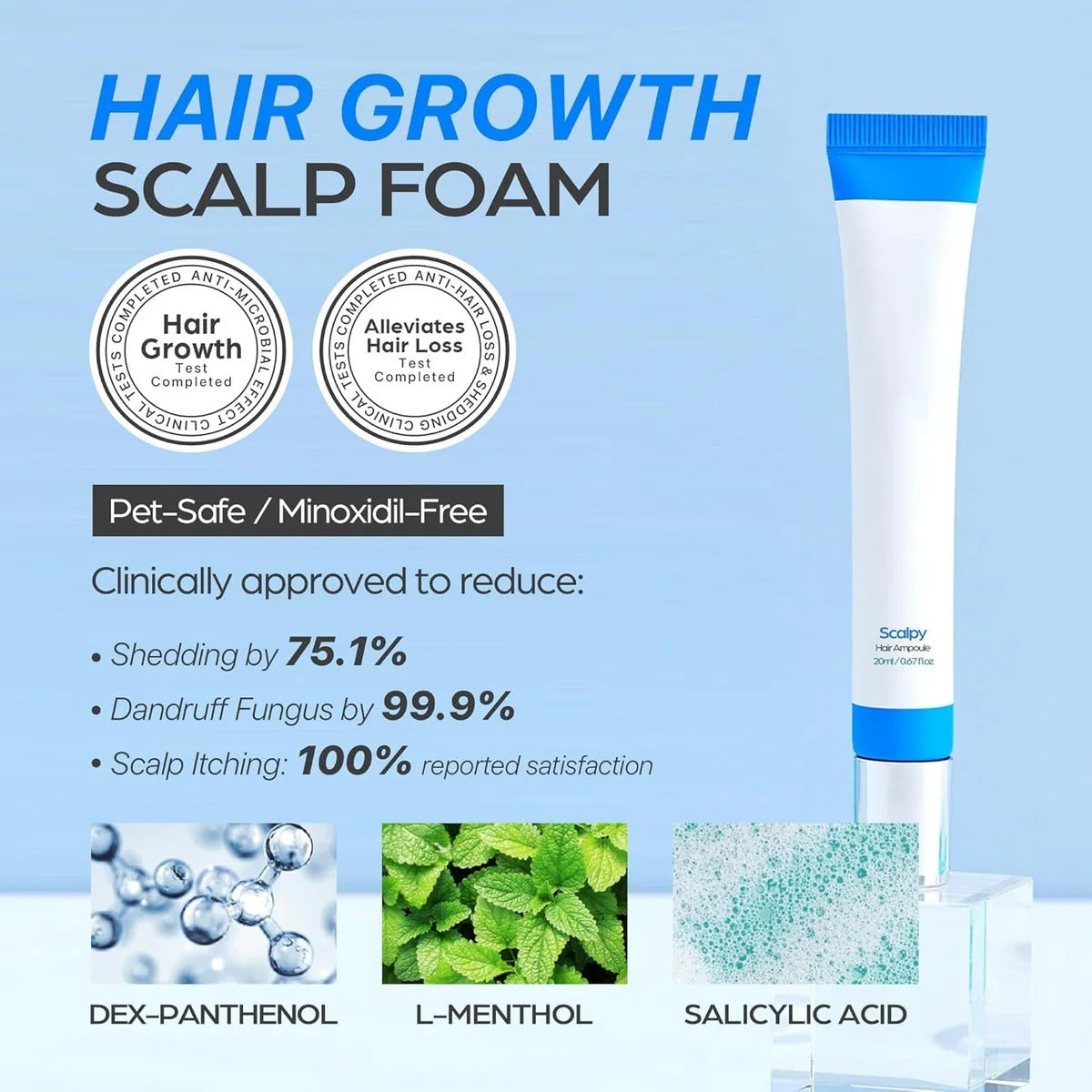 Alurain™ Serum – Revitalize fresh, thick hair and soothe your scalp all day long