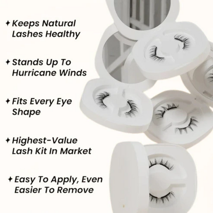 Alurain™ - Beautiful Makeup Reusable Magnetic Eyelash Set