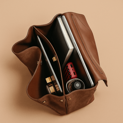 Moira Bag – Genuine Suede Tote & Full Grain Leather Lining