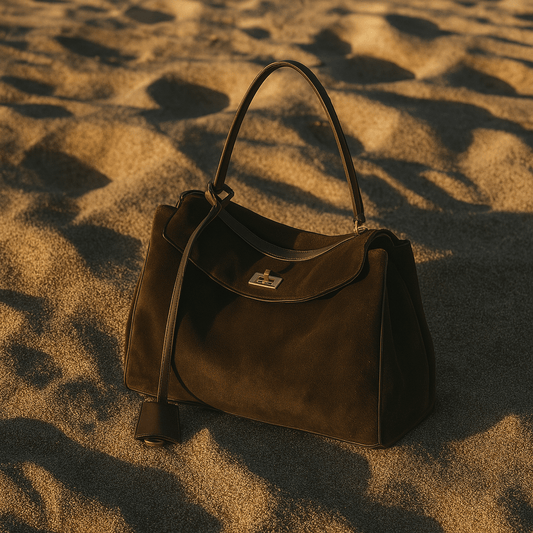 Moira Bag – Genuine Suede Tote & Full Grain Leather Lining